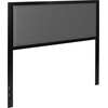 image:imageFlash Furniture Melbourne Metal Upholstered King Size Headboard in Black FabricDark Gray