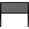 image:imageFlash Furniture Melbourne Metal Upholstered King Size Headboard in Black FabricDark Gray