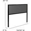 image:imageFlash Furniture Melbourne Metal Upholstered King Size Headboard in Black FabricDark Gray