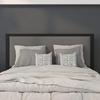 image:imageFlash Furniture Melbourne Metal Upholstered King Size Headboard in Black FabricDark Gray