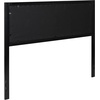 image:imageFlash Furniture Melbourne Metal Upholstered Queen Size Headboard in Black Fabric