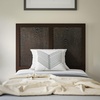 image:imageFlash Furniture Oliver Queen Size Wooden Headboard Only Four Panel Headboard in WhiteDark Brown