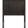 image:imageFlash Furniture Oliver Queen Size Wooden Headboard Only Four Panel Headboard in WhiteDark Brown