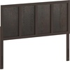 image:imageFlash Furniture Oliver Queen Size Wooden Headboard Only Four Panel Headboard in WhiteDark Brown