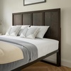 image:imageFlash Furniture Oliver Queen Size Wooden Headboard Only Four Panel Headboard in WhiteDark Brown