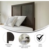 image:imageFlash Furniture Oliver Queen Size Wooden Headboard Only Four Panel Headboard in WhiteDark Brown