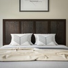image:imageFlash Furniture Oliver Queen Size Wooden Headboard Only Four Panel Headboard in WhiteDark Brown