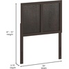 image:imageFlash Furniture Oliver Queen Size Wooden Headboard Only Four Panel Headboard in WhiteDark Brown