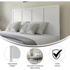 image:imageFlash Furniture Oliver Queen Size Wooden Headboard Only Four Panel Headboard in WhiteWhite