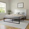 image:imageFlash Furniture Oliver Queen Size Wooden Headboard Only Four Panel Headboard in WhiteWhite