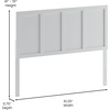 image:imageFlash Furniture Oliver Queen Size Wooden Headboard Only Four Panel Headboard in WhiteWhite