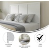 image:imageFlash Furniture Oliver Queen Size Wooden Headboard Only Four Panel Headboard in WhiteWhite
