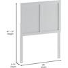 image:imageFlash Furniture Oliver Queen Size Wooden Headboard Only Four Panel Headboard in WhiteWhite