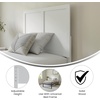 image:imageFlash Furniture Oliver Queen Size Wooden Headboard Only Four Panel Headboard in WhiteWhite