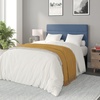 image:imageFlash Furniture Paxton Upholstered Headboard  Channel Stitched Cream Fabric Upholstery  Queen  Adjustable Height from 445 to 5725 From FloorBlue