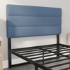 image:imageFlash Furniture Paxton Upholstered Headboard  Channel Stitched Cream Fabric Upholstery  Queen  Adjustable Height from 445 to 5725 From FloorBlue