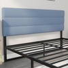 image:imageFlash Furniture Paxton Upholstered Headboard  Channel Stitched Cream Fabric Upholstery  Queen  Adjustable Height from 445 to 5725 From FloorBlue