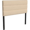 image:imageFlash Furniture Paxton Upholstered Headboard  Channel Stitched Cream Fabric Upholstery  Queen  Adjustable Height from 445 to 5725 From FloorCream