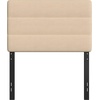 image:imageFlash Furniture Paxton Upholstered Headboard  Channel Stitched Cream Fabric Upholstery  Queen  Adjustable Height from 445 to 5725 From FloorCream