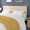 image:imageFlash Furniture Paxton Upholstered Headboard  Channel Stitched Cream Fabric Upholstery  Queen  Adjustable Height from 445 to 5725 From FloorCream
