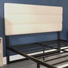 image:imageFlash Furniture Paxton Upholstered Headboard  Channel Stitched Cream Fabric Upholstery  Queen  Adjustable Height from 445 to 5725 From FloorCream