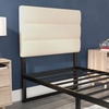 image:imageFlash Furniture Paxton Upholstered Headboard  Channel Stitched Cream Fabric Upholstery  Queen  Adjustable Height from 445 to 5725 From FloorCream