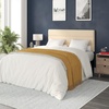 image:imageFlash Furniture Paxton Upholstered Headboard  Channel Stitched Cream Fabric Upholstery  Queen  Adjustable Height from 445 to 5725 From FloorCream
