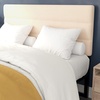 image:imageFlash Furniture Paxton Upholstered Headboard  Channel Stitched Cream Fabric Upholstery  Queen  Adjustable Height from 445 to 5725 From FloorCream