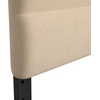 image:imageFlash Furniture Paxton Upholstered Headboard  Channel Stitched Cream Fabric Upholstery  Queen  Adjustable Height from 445 to 5725 From FloorCream