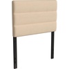 image:imageFlash Furniture Paxton Upholstered Headboard  Channel Stitched Cream Fabric Upholstery  Queen  Adjustable Height from 445 to 5725 From FloorCream