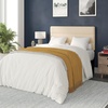 image:imageFlash Furniture Paxton Upholstered Headboard  Channel Stitched Cream Fabric Upholstery  Queen  Adjustable Height from 445 to 5725 From FloorCream