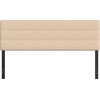 image:imageFlash Furniture Paxton Upholstered Headboard  Channel Stitched Cream Fabric Upholstery  Queen  Adjustable Height from 445 to 5725 From FloorCream