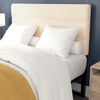 image:imageFlash Furniture Paxton Upholstered Headboard  Channel Stitched Cream Fabric Upholstery  Queen  Adjustable Height from 445 to 5725 From FloorCream