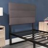 image:imageFlash Furniture Paxton Upholstered Headboard  Channel Stitched Cream Fabric Upholstery  Queen  Adjustable Height from 445 to 5725 From FloorGray