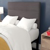 image:imageFlash Furniture Paxton Upholstered Headboard  Channel Stitched Cream Fabric Upholstery  Queen  Adjustable Height from 445 to 5725 From FloorGray