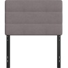 image:imageFlash Furniture Paxton Upholstered Headboard  Channel Stitched Cream Fabric Upholstery  Queen  Adjustable Height from 445 to 5725 From FloorGray