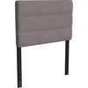 image:imageFlash Furniture Paxton Upholstered Headboard  Channel Stitched Cream Fabric Upholstery  Queen  Adjustable Height from 445 to 5725 From FloorGray