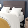 image:imageFlash Furniture Paxton Upholstered Headboard  Channel Stitched Cream Fabric Upholstery  Queen  Adjustable Height from 445 to 5725 From FloorGray