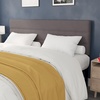 image:imageFlash Furniture Paxton Upholstered Headboard  Channel Stitched Cream Fabric Upholstery  Queen  Adjustable Height from 445 to 5725 From FloorGray