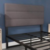 image:imageFlash Furniture Paxton Upholstered Headboard  Channel Stitched Cream Fabric Upholstery  Queen  Adjustable Height from 445 to 5725 From FloorGray