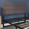image:imageFlash Furniture Paxton Upholstered Headboard  Channel Stitched Cream Fabric Upholstery  Queen  Adjustable Height from 445 to 5725 From FloorGray