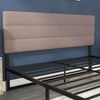 image:imageFlash Furniture Paxton Upholstered Headboard  Channel Stitched Cream Fabric Upholstery  Queen  Adjustable Height from 445 to 5725 From FloorTaupe