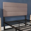 image:imageFlash Furniture Paxton Upholstered Headboard  Channel Stitched Cream Fabric Upholstery  Queen  Adjustable Height from 445 to 5725 From FloorTaupe