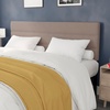 image:imageFlash Furniture Paxton Upholstered Headboard  Channel Stitched Cream Fabric Upholstery  Queen  Adjustable Height from 445 to 5725 From FloorTaupe