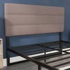 image:imageFlash Furniture Paxton Upholstered Headboard  Channel Stitched Cream Fabric Upholstery  Queen  Adjustable Height from 445 to 5725 From FloorTaupe