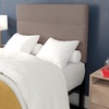 image:imageFlash Furniture Paxton Upholstered Headboard  Channel Stitched Cream Fabric Upholstery  Queen  Adjustable Height from 445 to 5725 From FloorTaupe