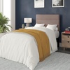 image:imageFlash Furniture Paxton Upholstered Headboard  Channel Stitched Cream Fabric Upholstery  Queen  Adjustable Height from 445 to 5725 From FloorTaupe