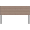 image:imageFlash Furniture Paxton Upholstered Headboard  Channel Stitched Cream Fabric Upholstery  Queen  Adjustable Height from 445 to 5725 From FloorTaupe