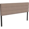 image:imageFlash Furniture Paxton Upholstered Headboard  Channel Stitched Cream Fabric Upholstery  Queen  Adjustable Height from 445 to 5725 From FloorTaupe