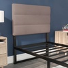 image:imageFlash Furniture Paxton Upholstered Headboard  Channel Stitched Cream Fabric Upholstery  Queen  Adjustable Height from 445 to 5725 From FloorTaupe